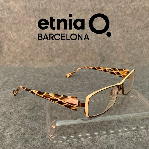Etina Barcelona Women’s Bergerac Havana Optical/Prescription Eyeglasses Frame - Picture 1 of 14